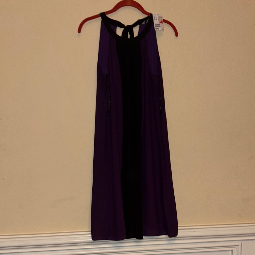 NWT H&M Purple Flowy Halter‎ Dress Size 8
